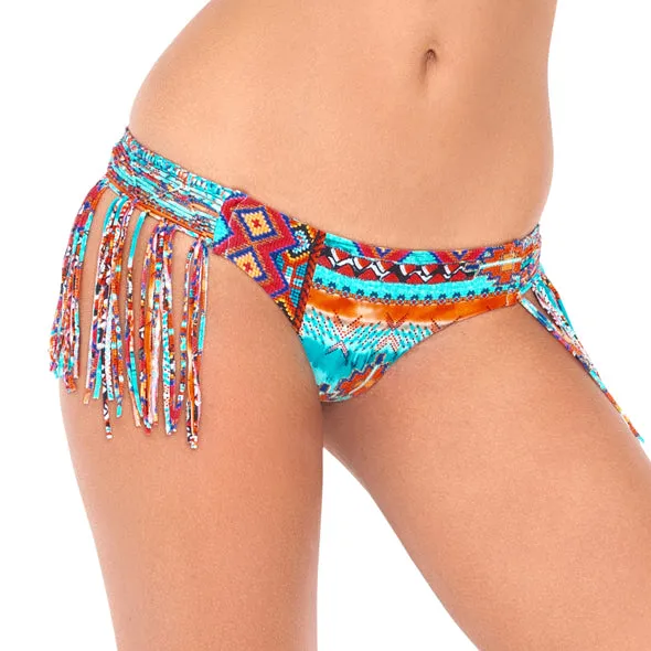 WILD & FREE - Weave Fringed Skimpy Bottom
