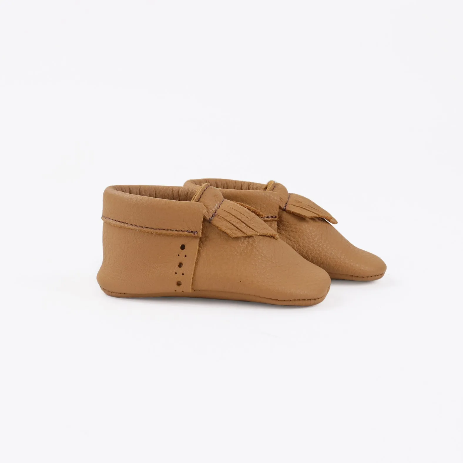 WMK221604 - Baby Moccasins Dorado [Baby Leather Shoes]