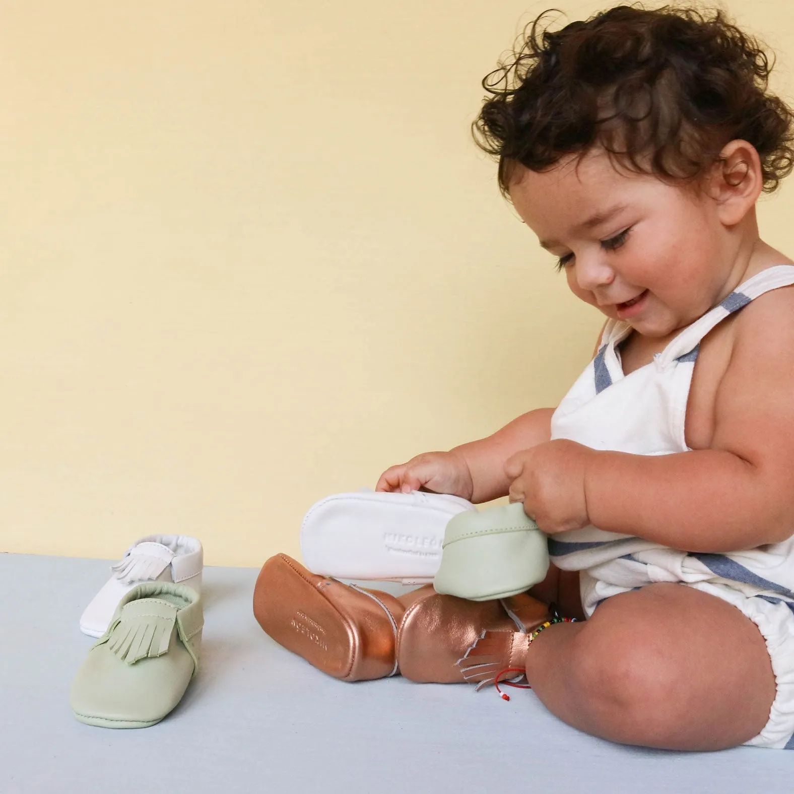 WMK221656 - Baby Moccasins Butter [Baby Leather Shoes]