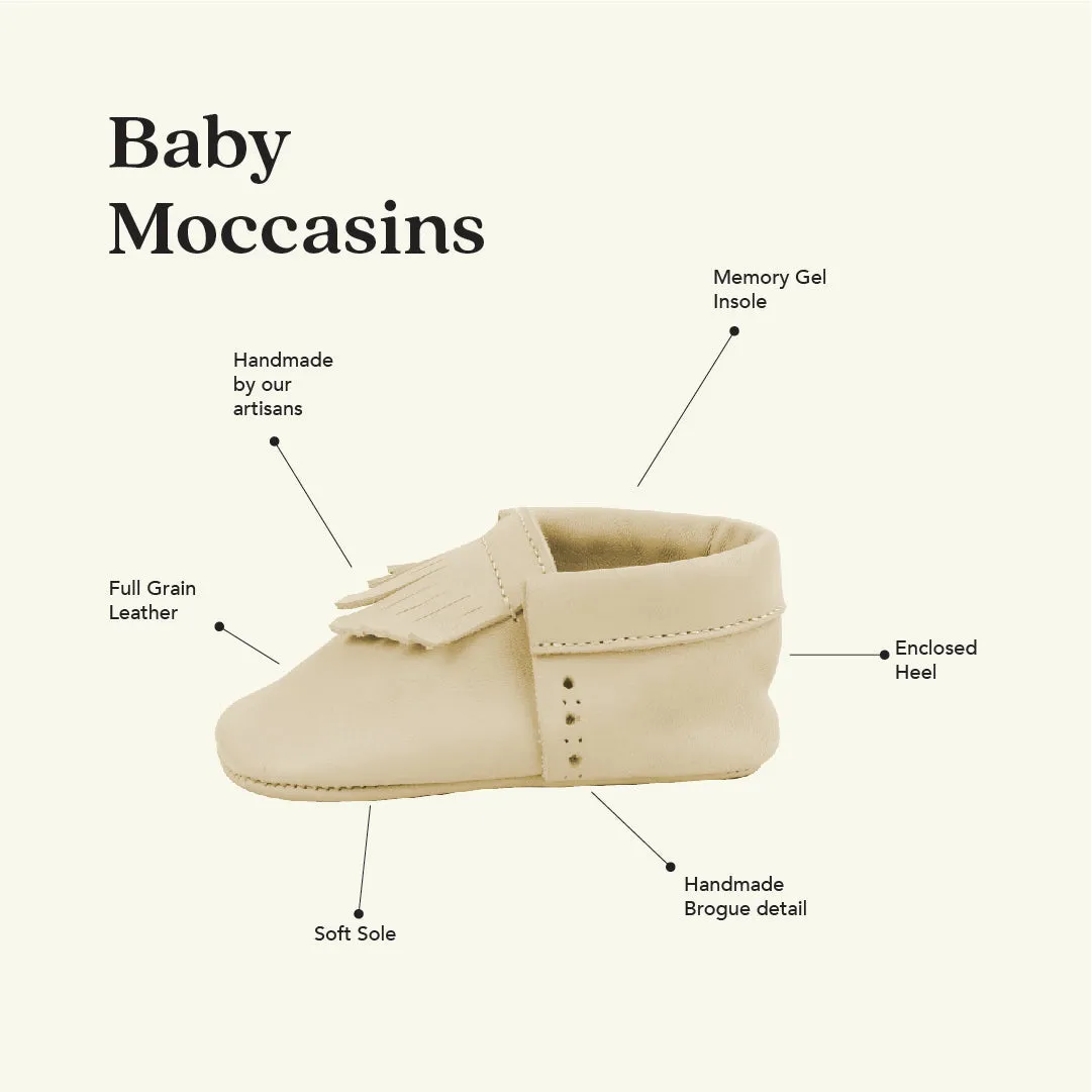 WMK221656 - Baby Moccasins Butter [Baby Leather Shoes]