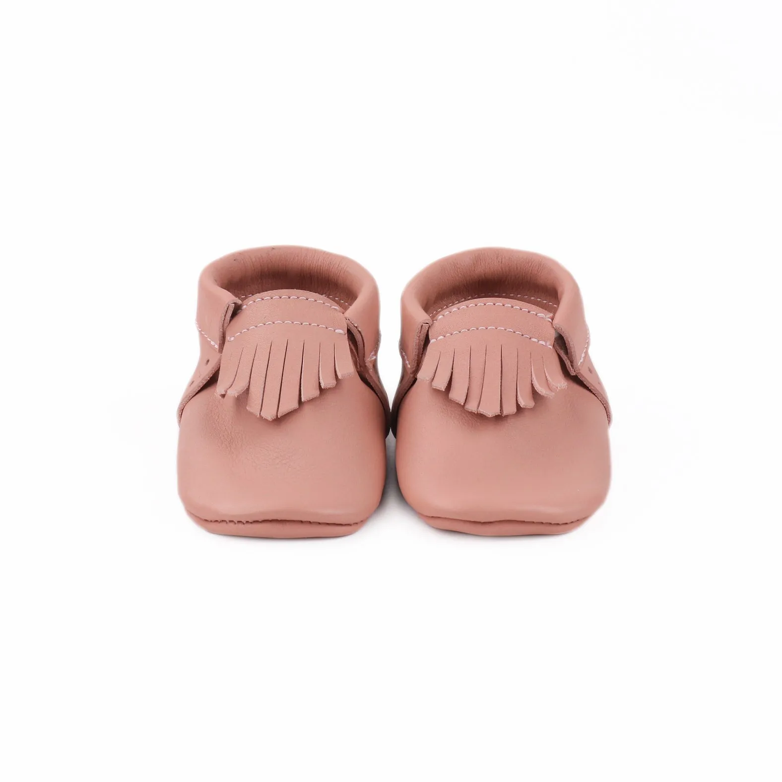 WMK221660 - Baby Moccasins Rosewood [Baby Leather Shoes]