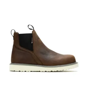 WOLVERINE W230040-EW TRADE WEDGE ROMEO WP MN'S (Extra Wide) Sudan Brown Leather Work Boots