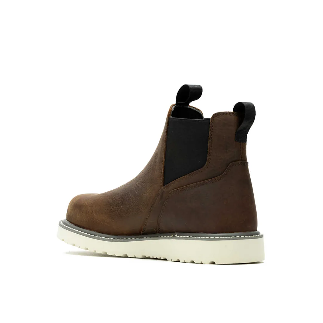 WOLVERINE W230040-EW TRADE WEDGE ROMEO WP MN'S (Extra Wide) Sudan Brown Leather Work Boots