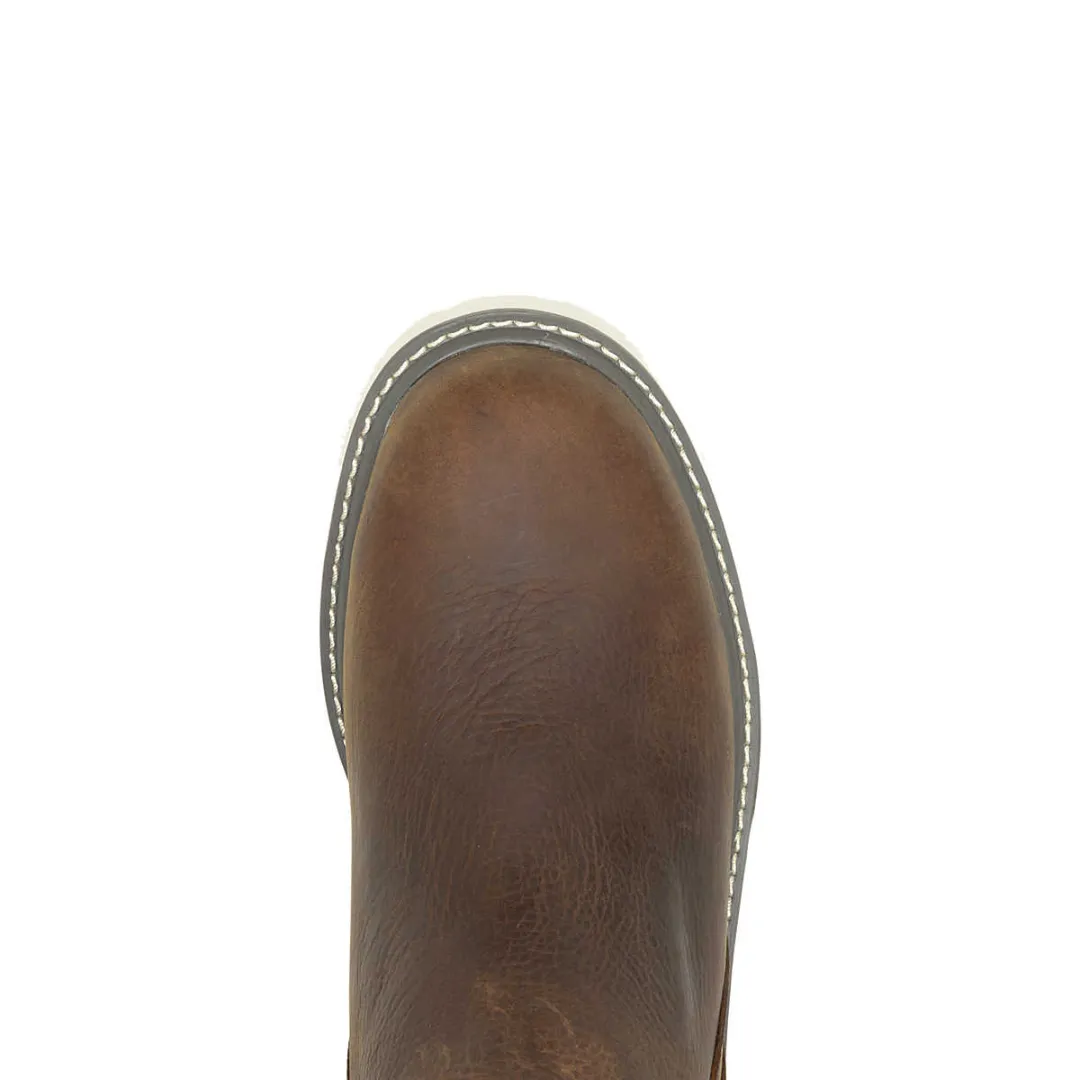 WOLVERINE W230040-EW TRADE WEDGE ROMEO WP MN'S (Extra Wide) Sudan Brown Leather Work Boots