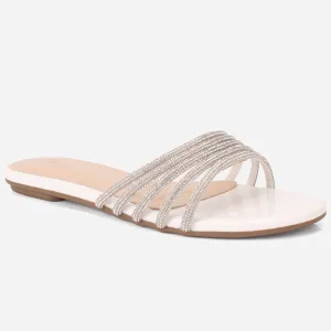 Women "MINNIE" Summer Embellished Flat Slippers
