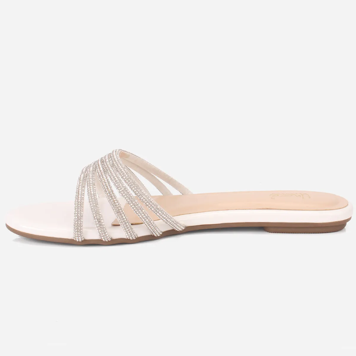 Women "MINNIE" Summer Embellished Flat Slippers