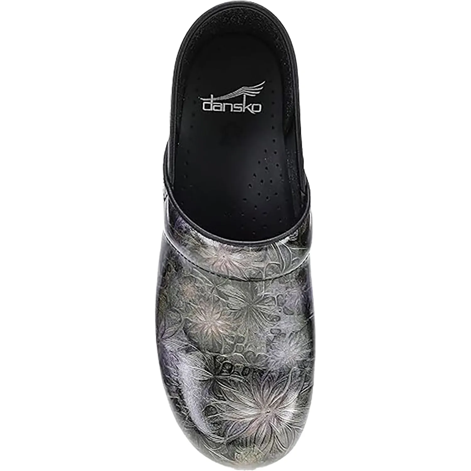 Women's Dansko Professional Etched Floral Patent Leather