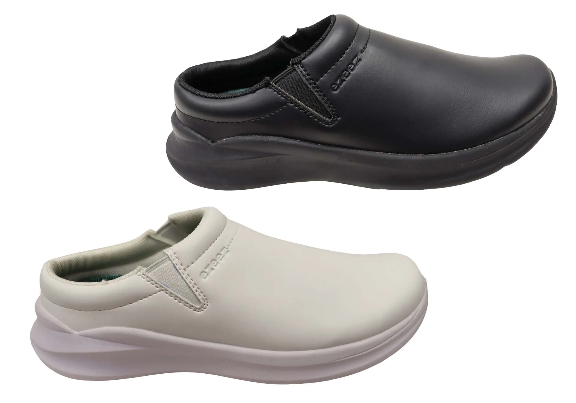 Womens Ezeez Phoebe Comfortable Non Slip Work Shoes Clogs