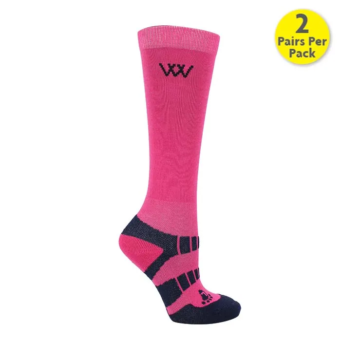 Woof Wear Young Rider Pink Pro Sock