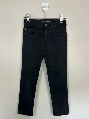 Zara Black straight fit jeans 9y