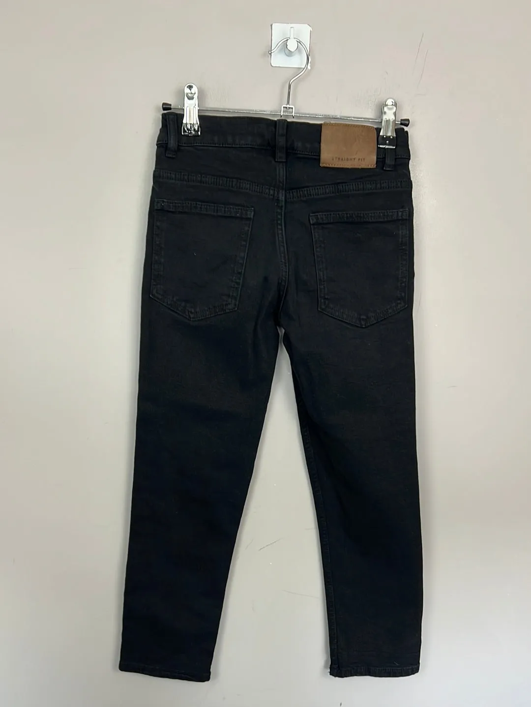 Zara Black straight fit jeans 9y
