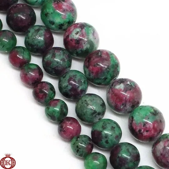 Zoisite Beads Smooth Round